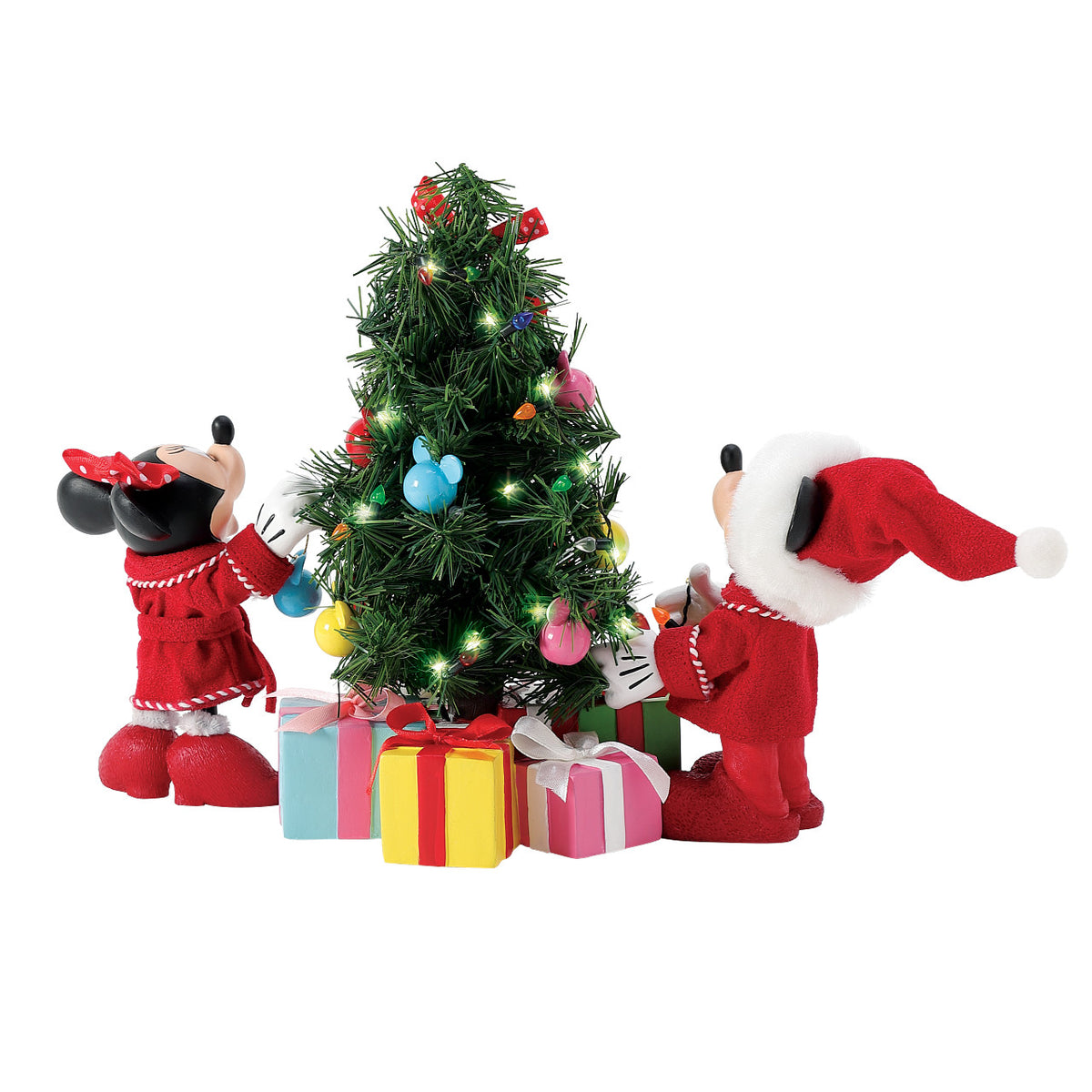 Department 56 Possible Dreams Disney Christmas Figurine - Mickey and Minnie Mouse Decorations - 33cm | Delivery ± 4 weeks