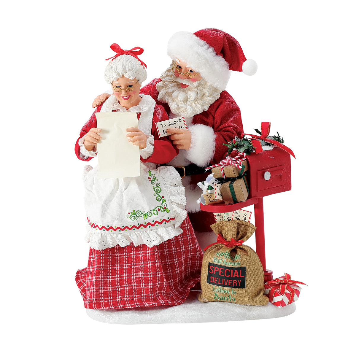 Department 56 Possible Dreams Christmas Figurine - Santa and Mrs. Claus - 27cm | Delivery ± 3 weeks