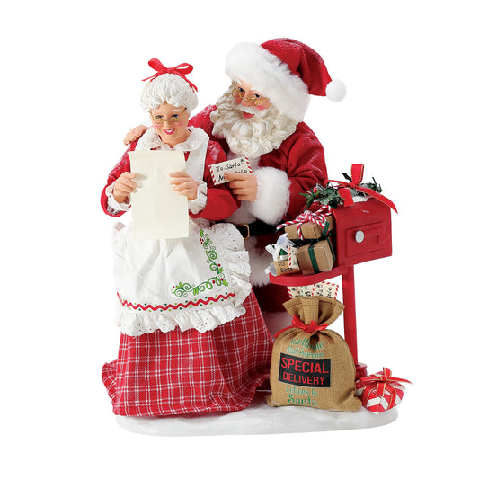 Department 56 Possible Dreams Christmas Figurine - Santa and Mrs. Claus - 27cm