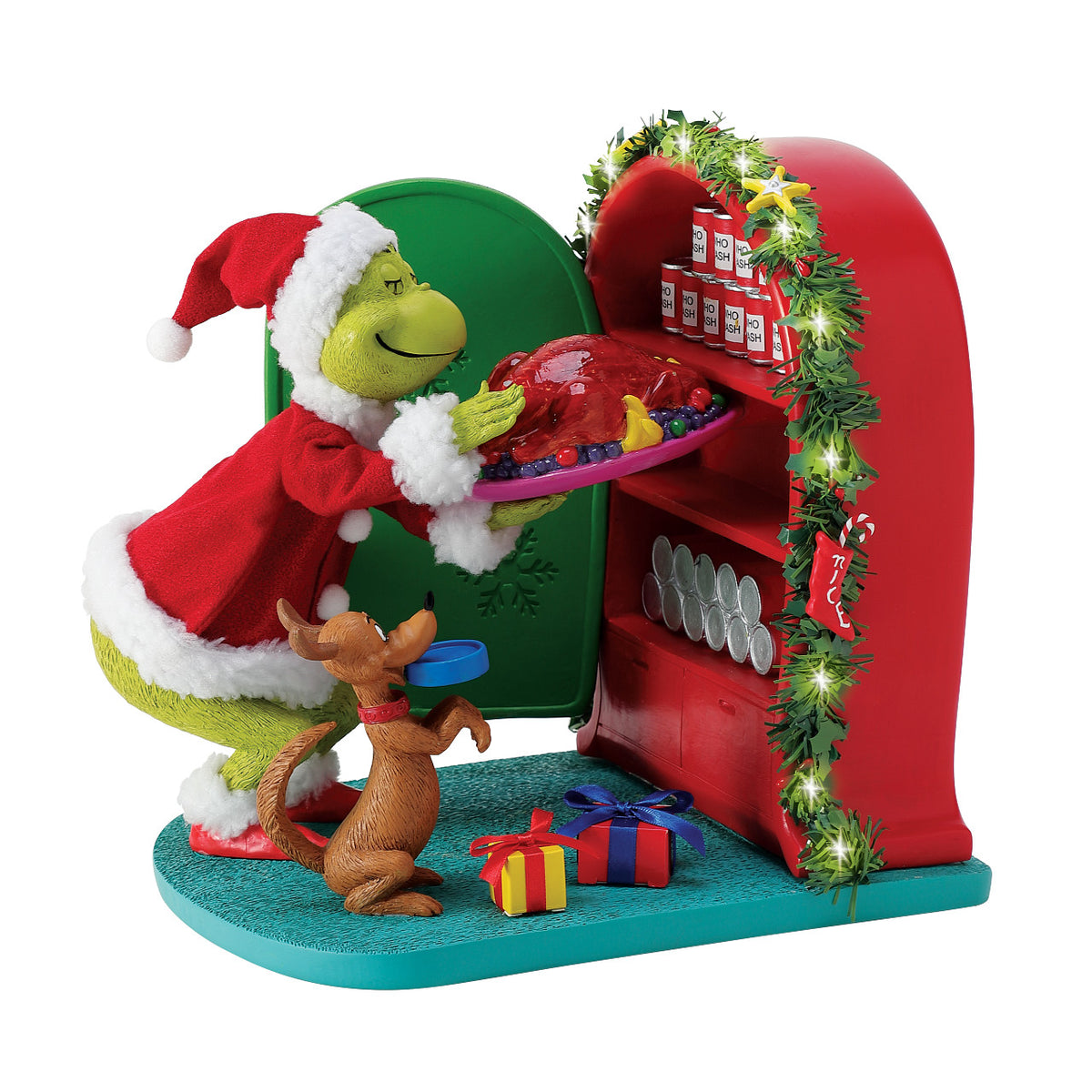 Department 56 Possible Dreams The Grinch Christmas Figurine - Christmas Dinner - 25.5cm | Delivery ± 3 weeks