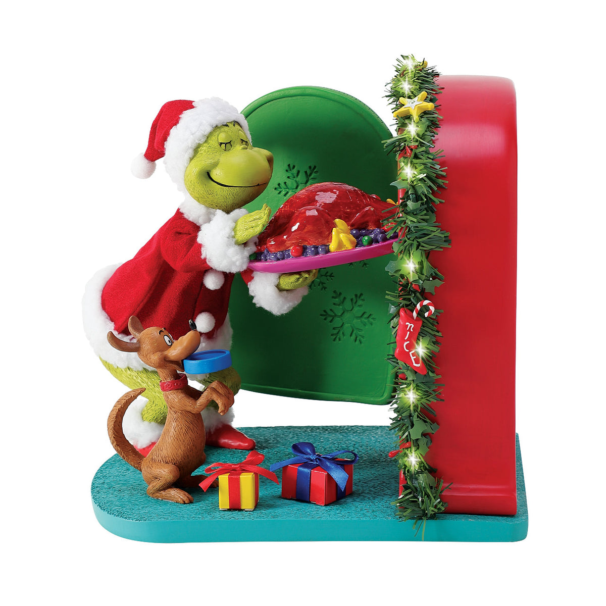 Department 56 Possible Dreams The Grinch Christmas Figurine - Christmas Dinner - 25.5cm | Delivery ± 3 weeks