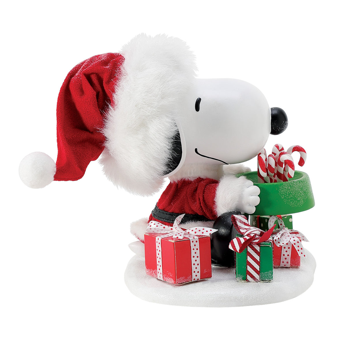 Department 56 Possible Dreams Peanuts Christmas Figurine - Snoopy's Bowl of Treats - 19cm | Delivery ± 4 weeks