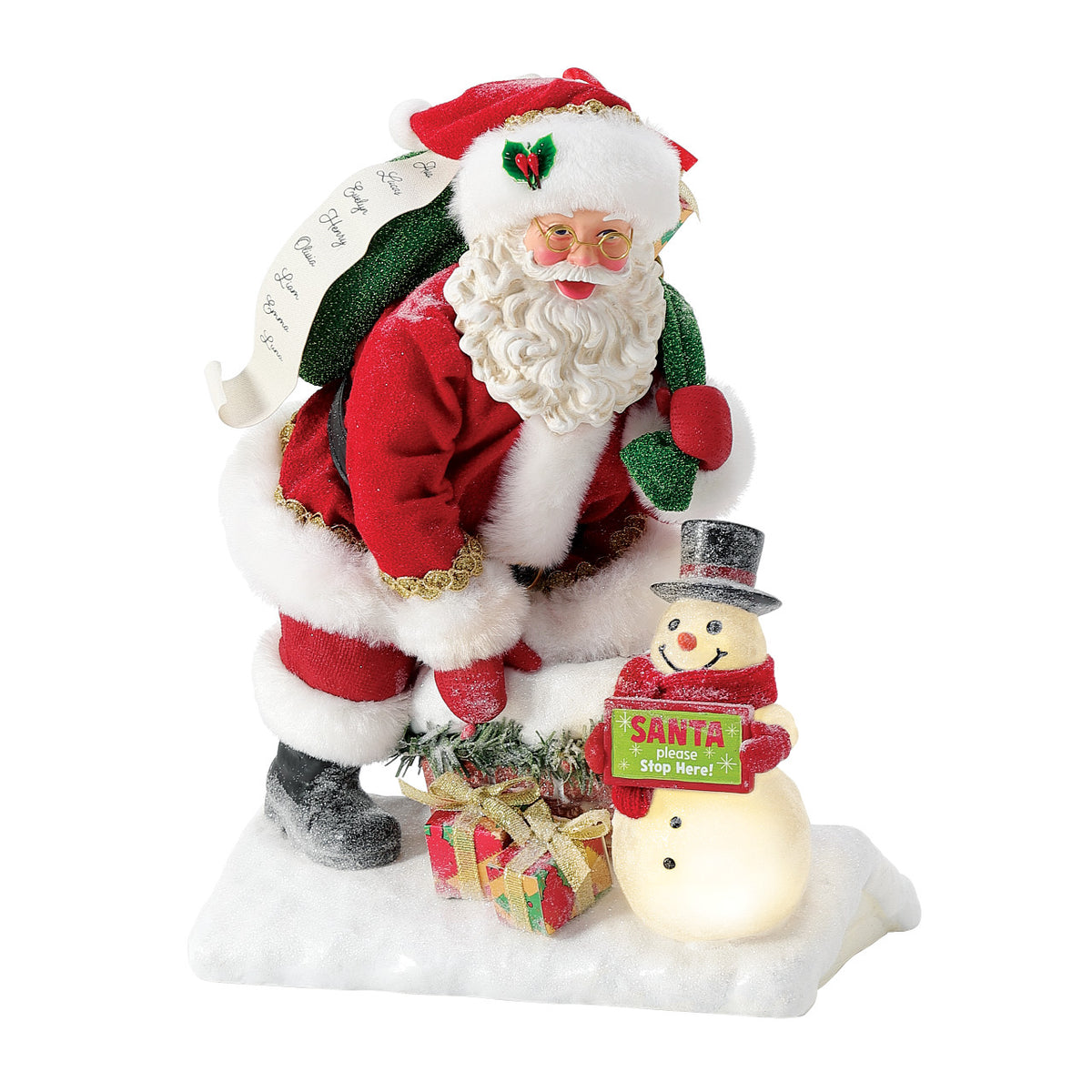 Department 56 Possible Dreams Christmas Figurine - Santa Stops Here - 27cm | Delivery ± 3 weeks