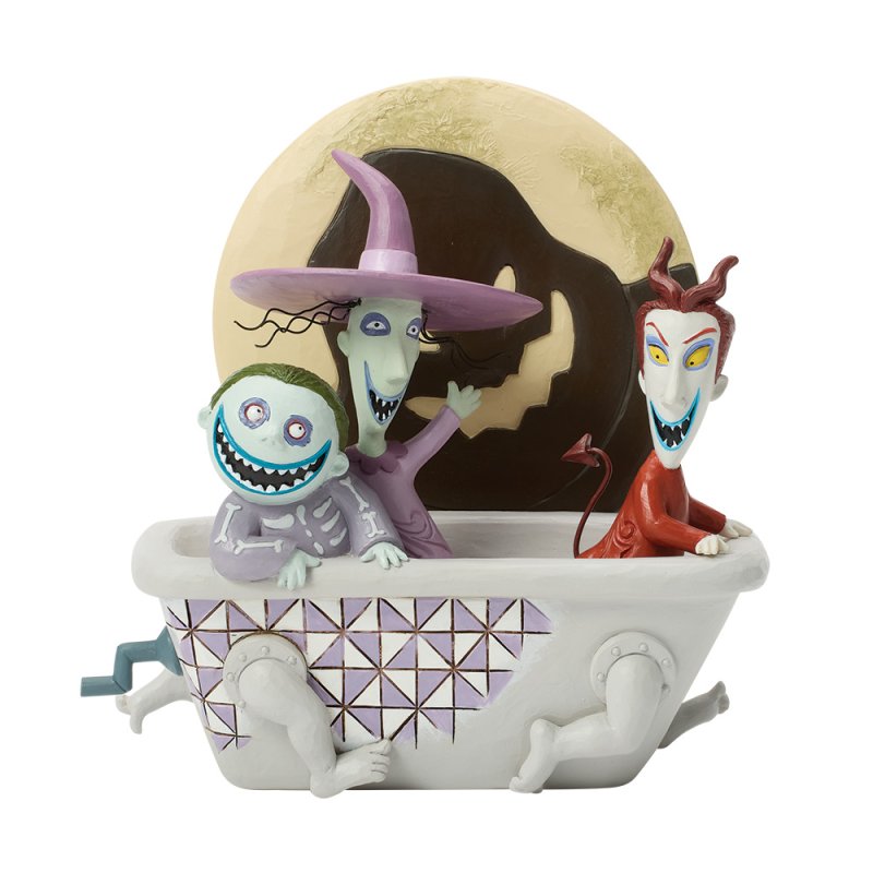 Disney Traditions by Jim Shore Halloween Figurine - Lock, Shock & Barrel with Oogie Boogie - 15.5cm | Delivery ± 3 weeks