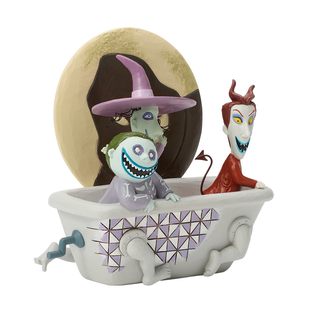 Disney Traditions by Jim Shore Halloween Figurine - Lock, Shock & Barrel with Oogie Boogie - 15.5cm | Delivery ± 3 weeks