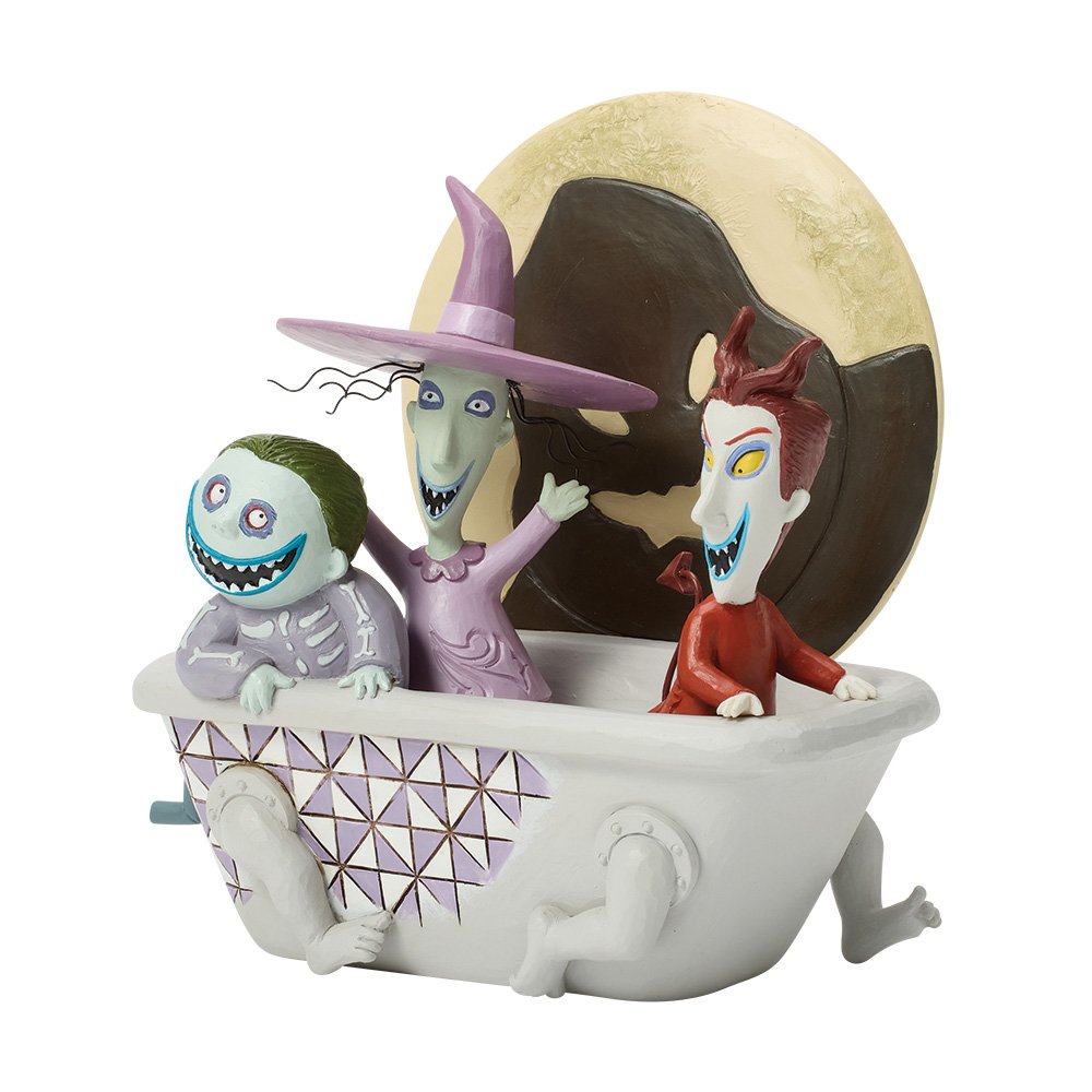 Disney Traditions by Jim Shore Halloween Figurine - Lock, Shock & Barrel with Oogie Boogie - 15.5cm | Delivery ± 3 weeks