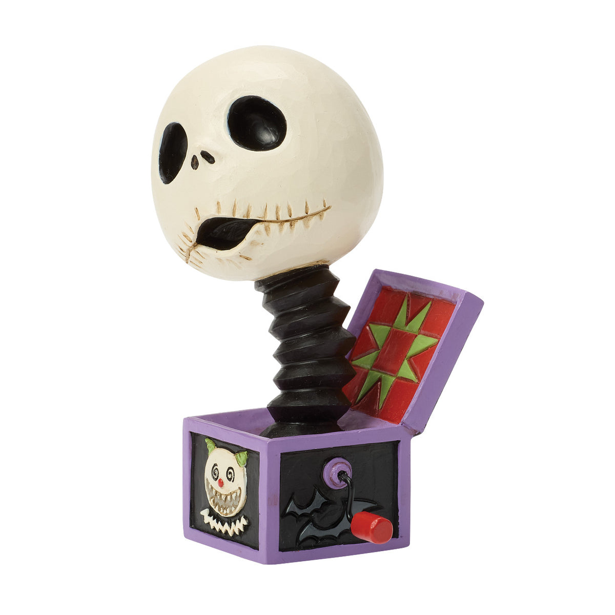Disney Traditions by Jim Shore Halloween Figurine - Jack Skellington in Jack-in-the-Box - 10cm | Delivery ± 3 weeks