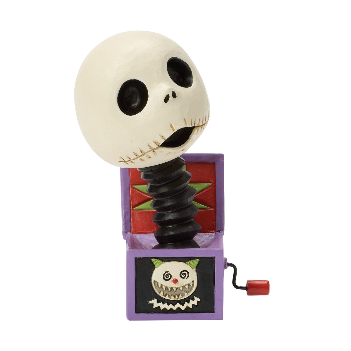 Disney Traditions by Jim Shore Halloween Figurine - Jack Skellington in Jack-in-the-Box - 10cm | Delivery ± 3 weeks