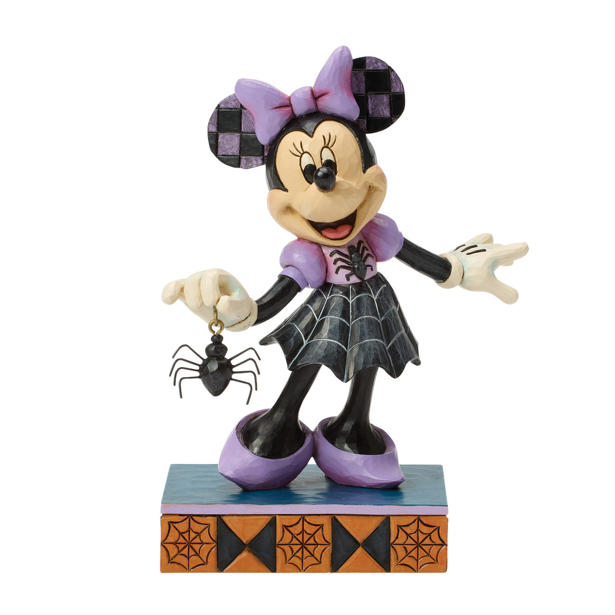 Disney Traditions by Jim Shore Halloween Figurine - Minnie Mouse in Spider Dress - 16.5cm | Delivery ± 3 weeks