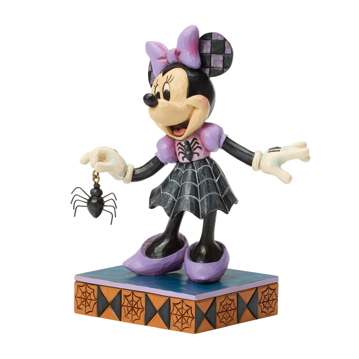 Disney Traditions by Jim Shore Halloween Figurine - Minnie Mouse in Spider Dress - 16.5cm | Delivery ± 3 weeks