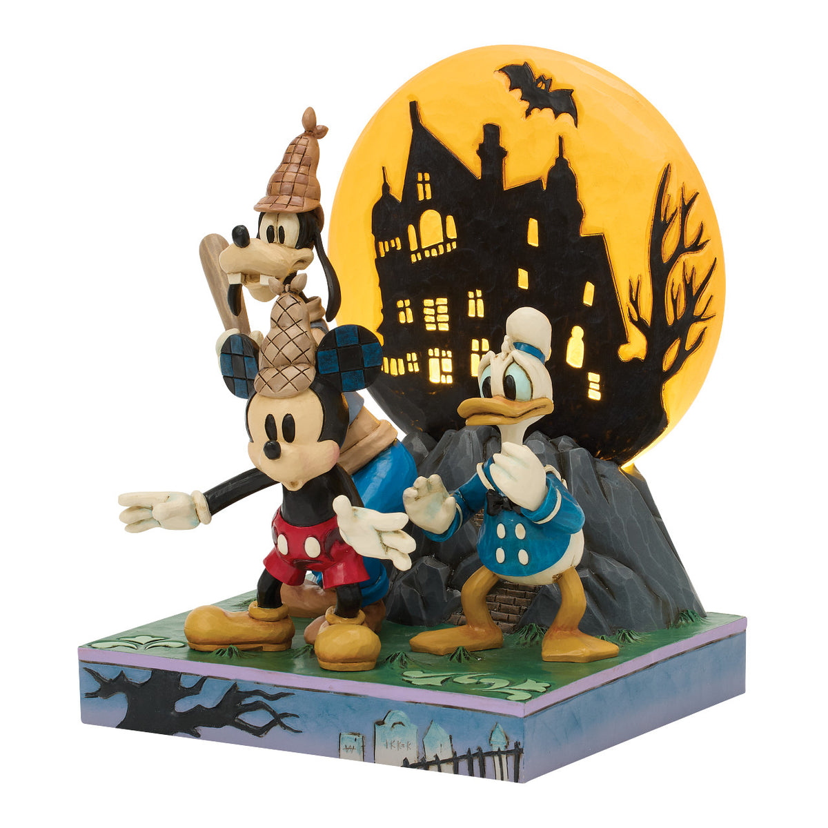 Disney Traditions by Jim Shore Halloween Figurine - Lonesome Ghosts with LED - 21.5cm | Delivery ± 3 weeks