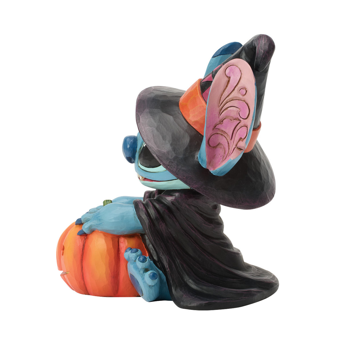 Disney Traditions by Jim Shore Halloween Figurine - Stitch as Witch with LED Jack-o'-Lantern - 15cm | Delivery ± 3 weeks