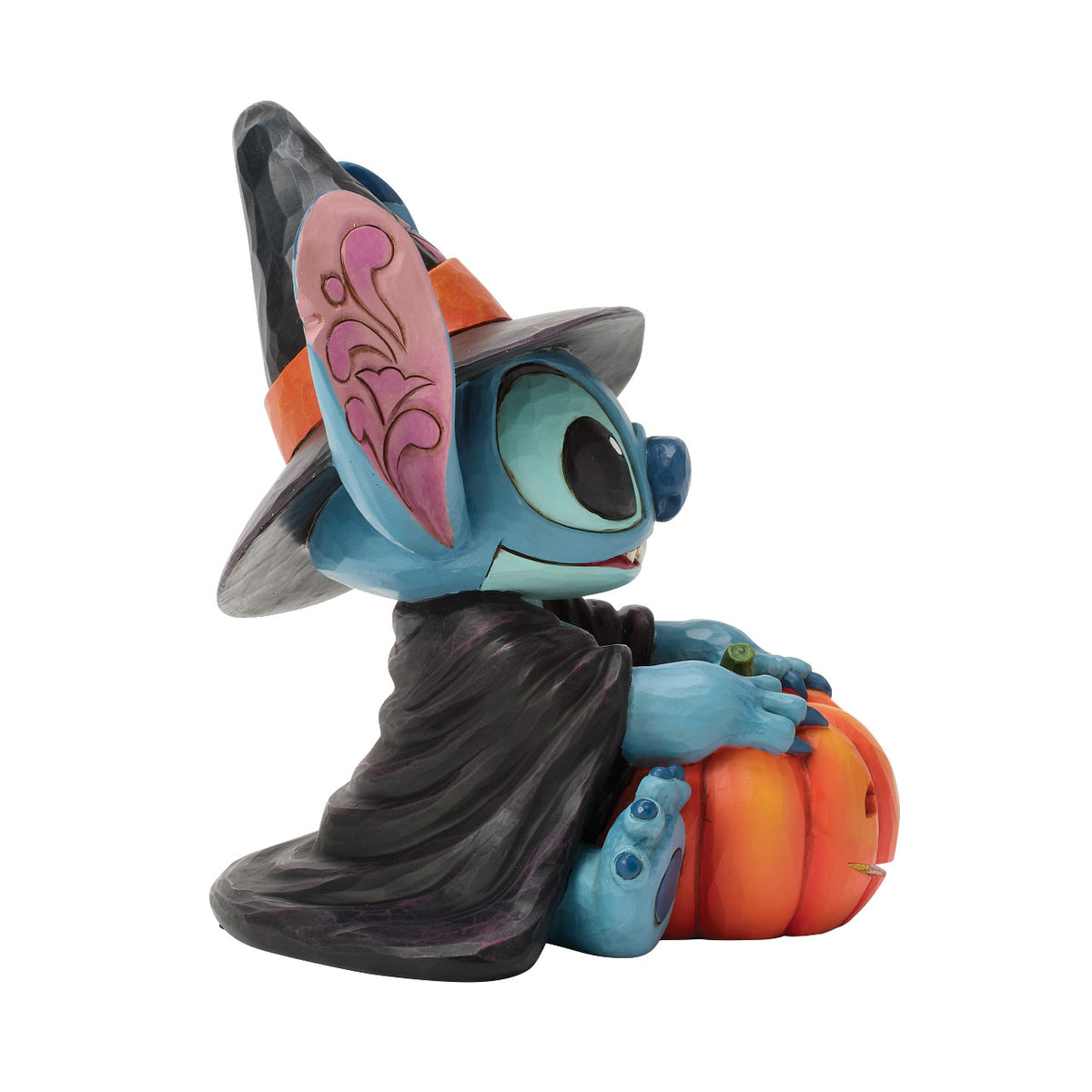 Disney Traditions by Jim Shore Halloween Figurine - Stitch as Witch with LED Jack-o'-Lantern - 15cm | Delivery ± 3 weeks