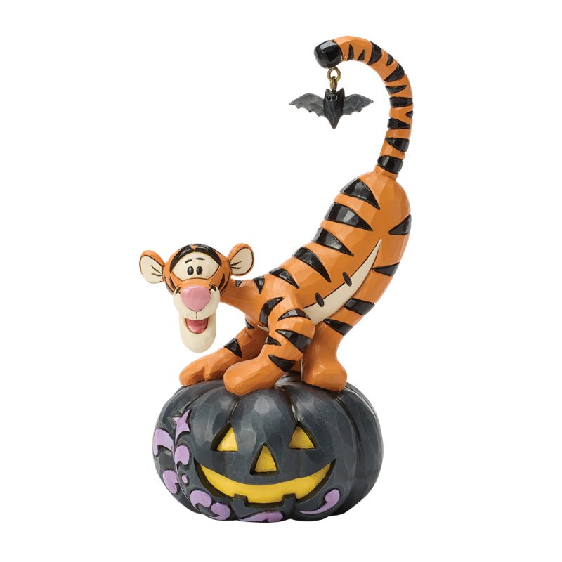 Disney Traditions by Jim Shore Halloween Figurine - Tigger on Jack-o'-Lantern - 14.5cm | Delivery ± 3 weeks