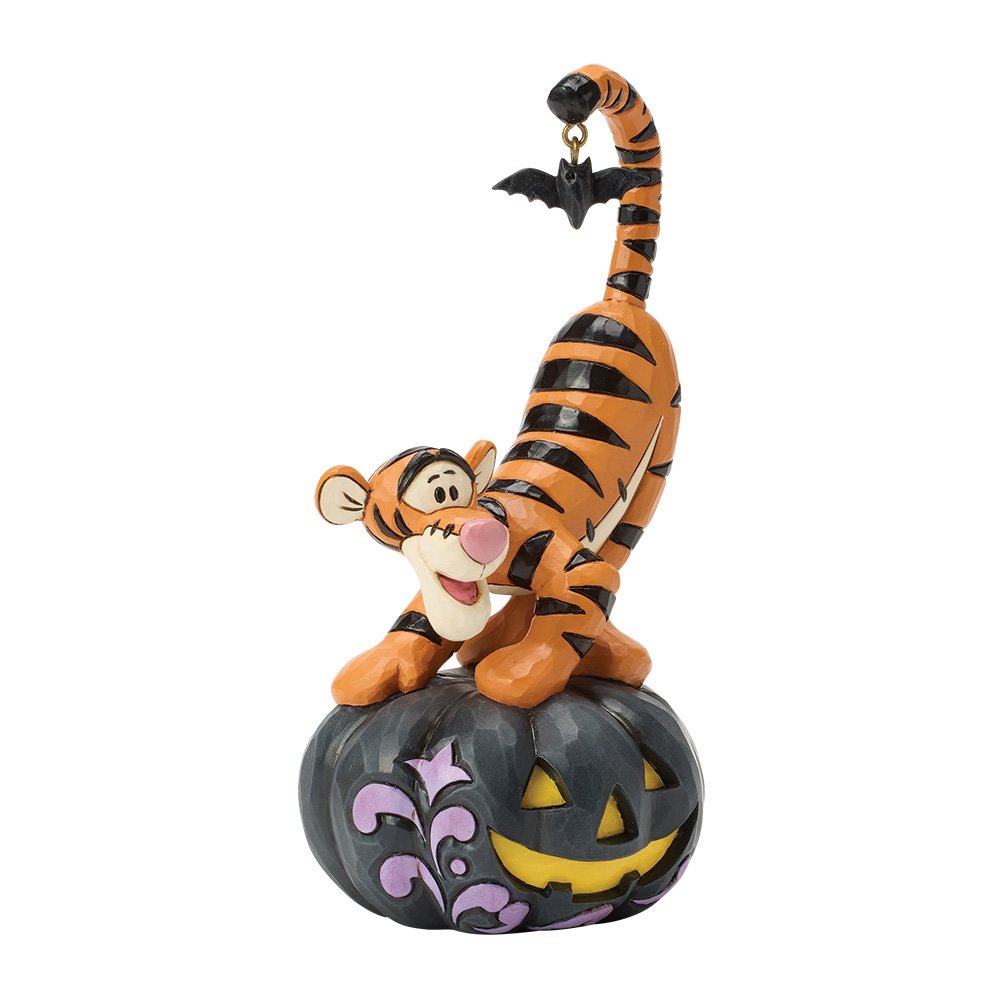 Disney Traditions by Jim Shore Halloween Figurine - Tigger on Jack-o'-Lantern - 14.5cm | Delivery ± 3 weeks