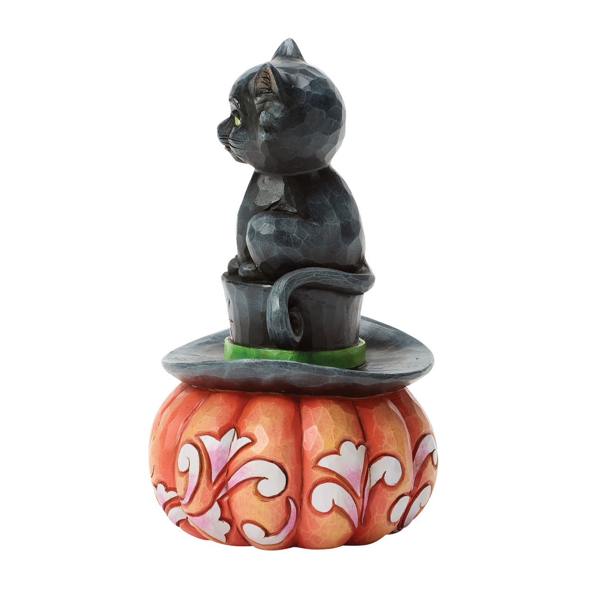 Jim Shore Heartwood Creek Halloween Figurine - Black Cat on Top Hat - 13cm | Delivery ± 3 weeks