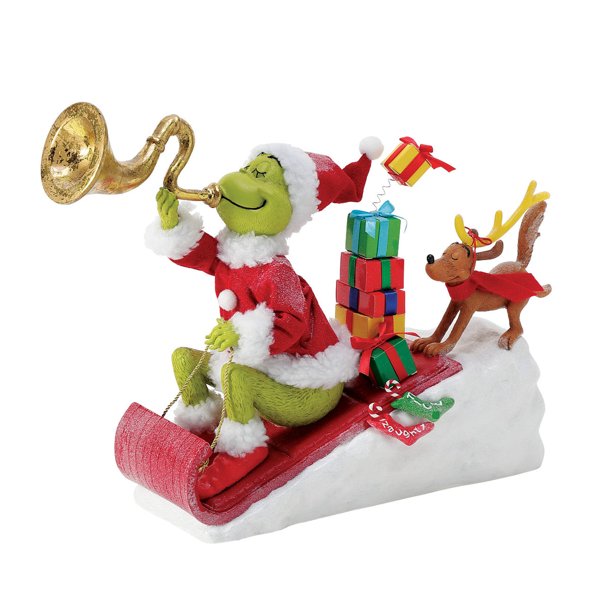 Department 56 Possible Dreams The Grinch Christmas Figurine - Here Comes the Grinch - 35.5cm | Delivery ± 4 weeks