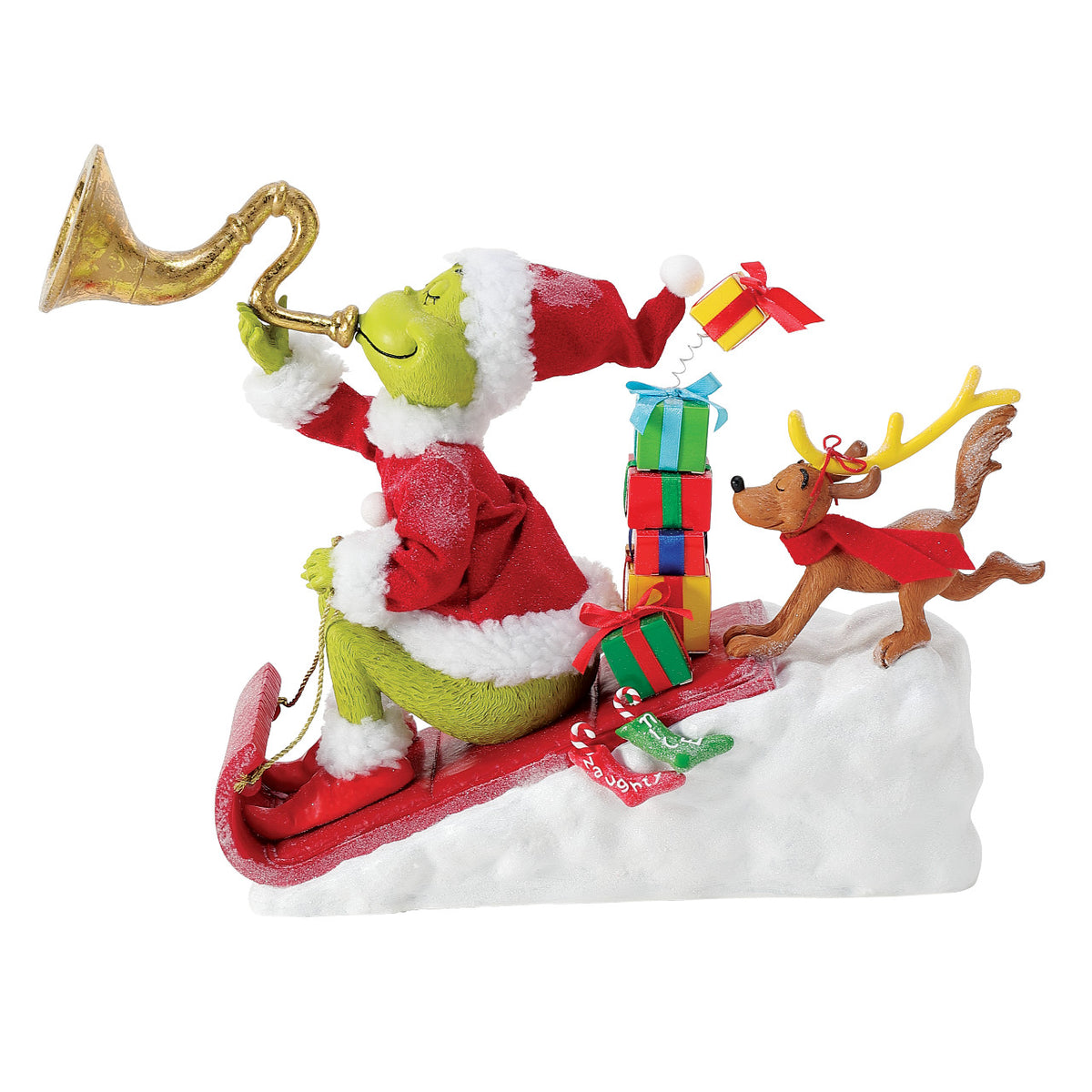 Department 56 Possible Dreams The Grinch Christmas Figurine - Here Comes the Grinch - 35.5cm | Delivery ± 4 weeks