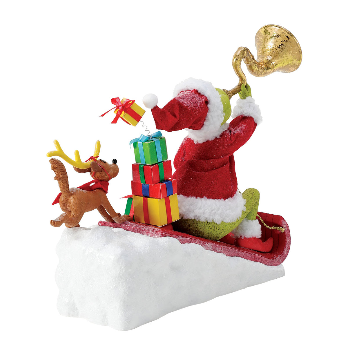 Department 56 Possible Dreams The Grinch Christmas Figurine - Here Comes the Grinch - 35.5cm | Delivery ± 4 weeks