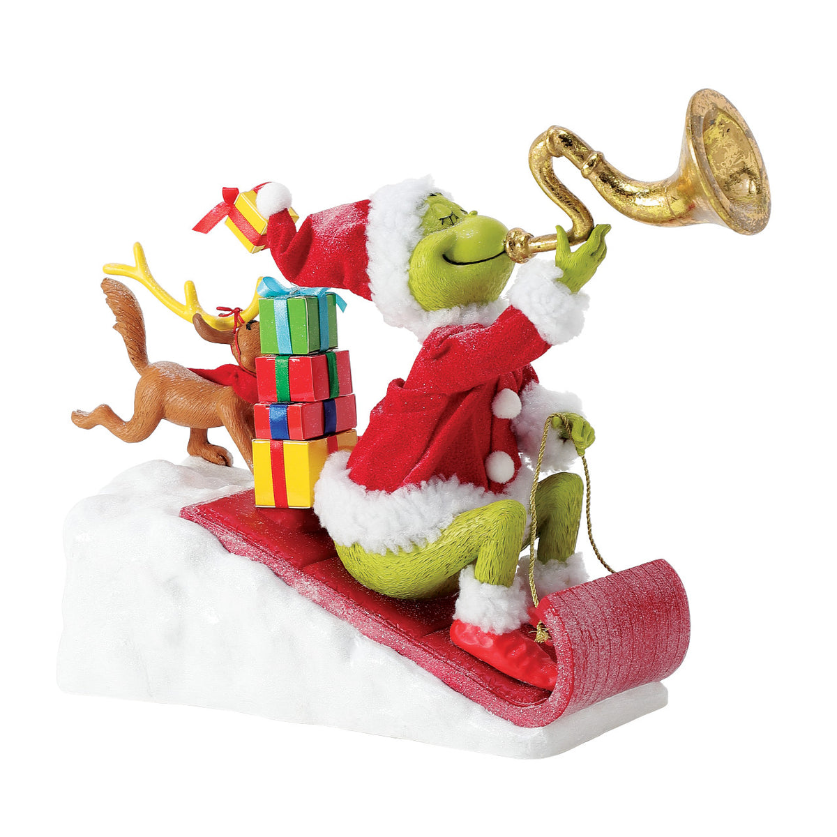 Department 56 Possible Dreams The Grinch Christmas Figurine - Here Comes the Grinch - 35.5cm | Delivery ± 4 weeks