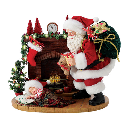 Department 56 Possible Dreams Christmas Figurine - Visions of Sugar Plums Santa - 29.5cm