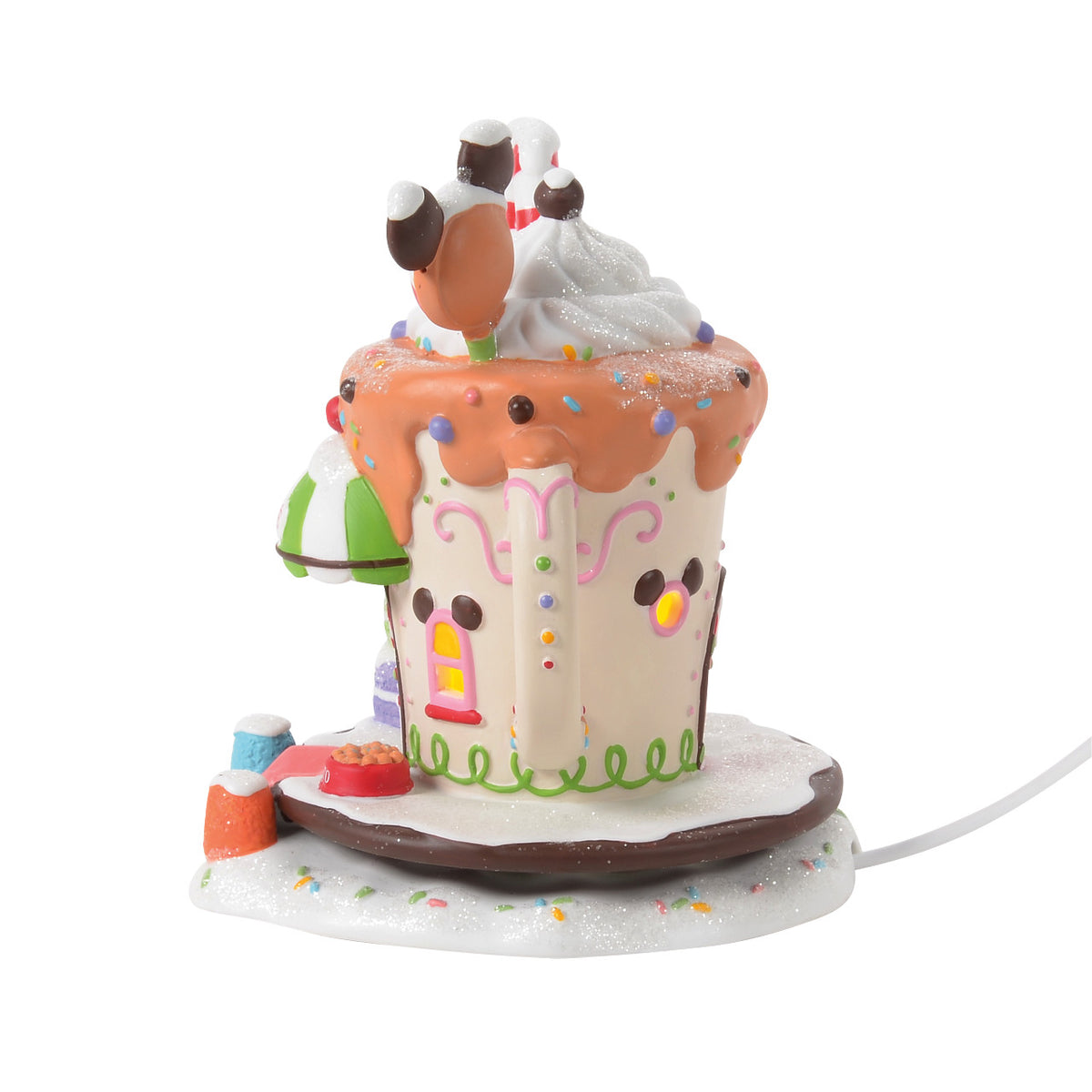 Department 56 Disney Village Christmas House - Mickey's Peppermint Cafe - 16cm | Delivery ± 3 weeks