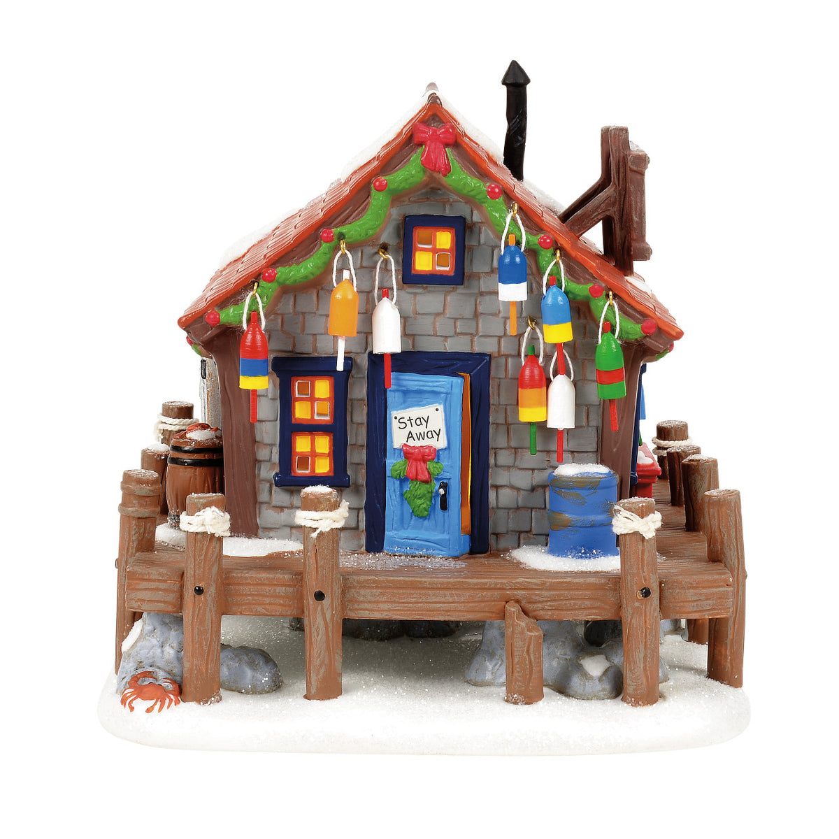 Department 56 Disney Village Christmas House - Pete's Crabby Christmas - 17cm | Delivery ± 3 weeks