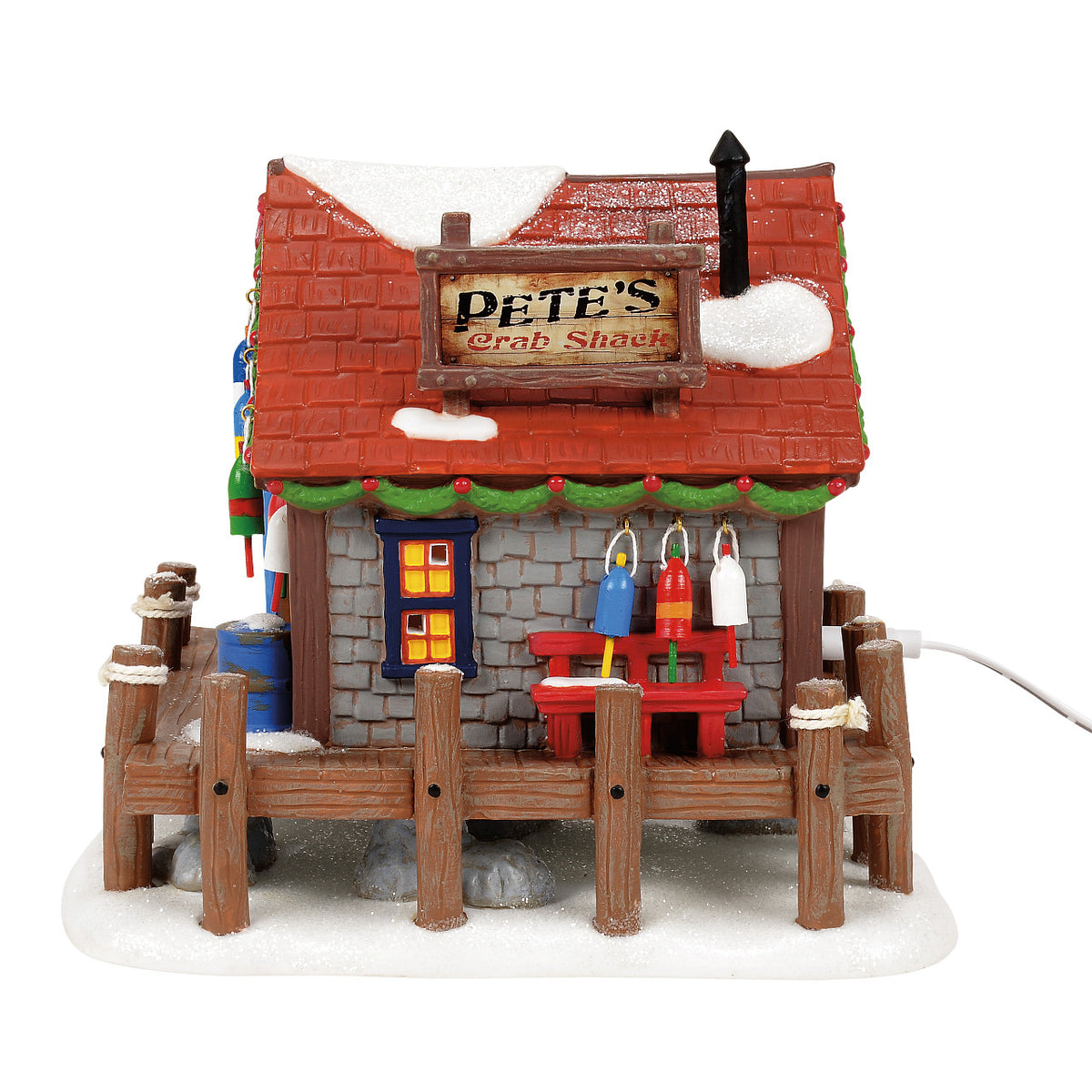 Department 56 Disney Village Christmas House - Pete's Crabby Christmas - 17cm | Delivery ± 3 weeks