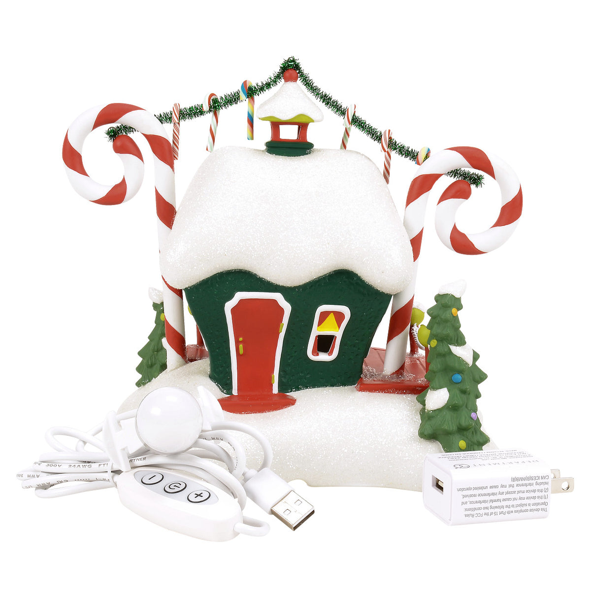 Department 56 The Grinch Village Christmas Decoration - Who-Ville Candy Cane Twisters - 20.5cm