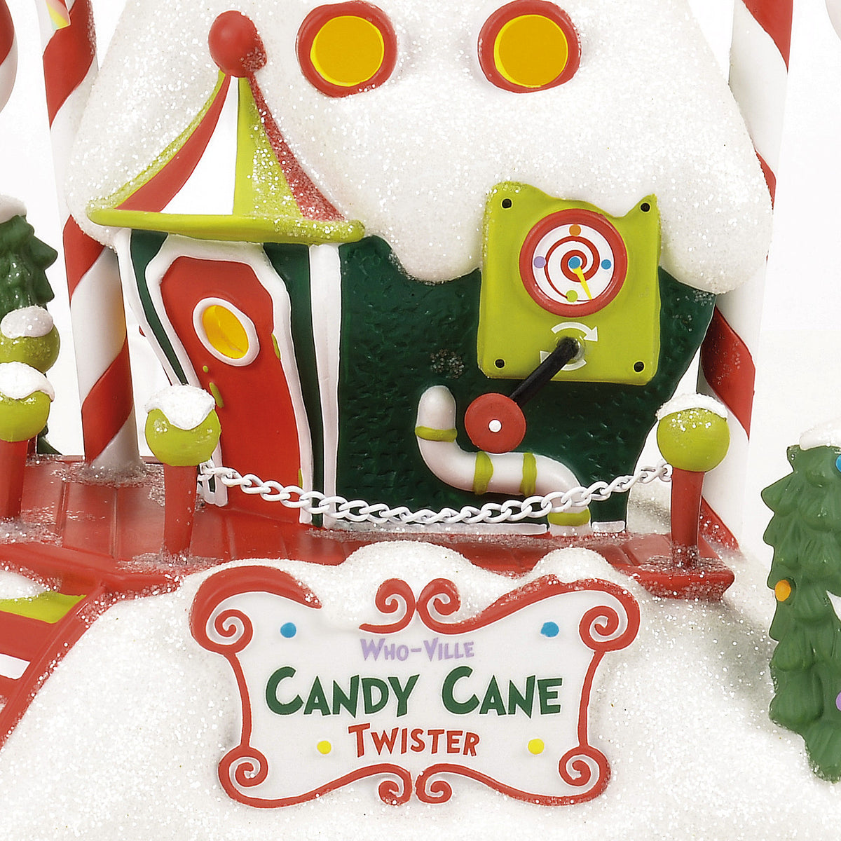 Department 56 The Grinch Village Christmas Decoration - Who-Ville Candy Cane Twisters - 20.5cm