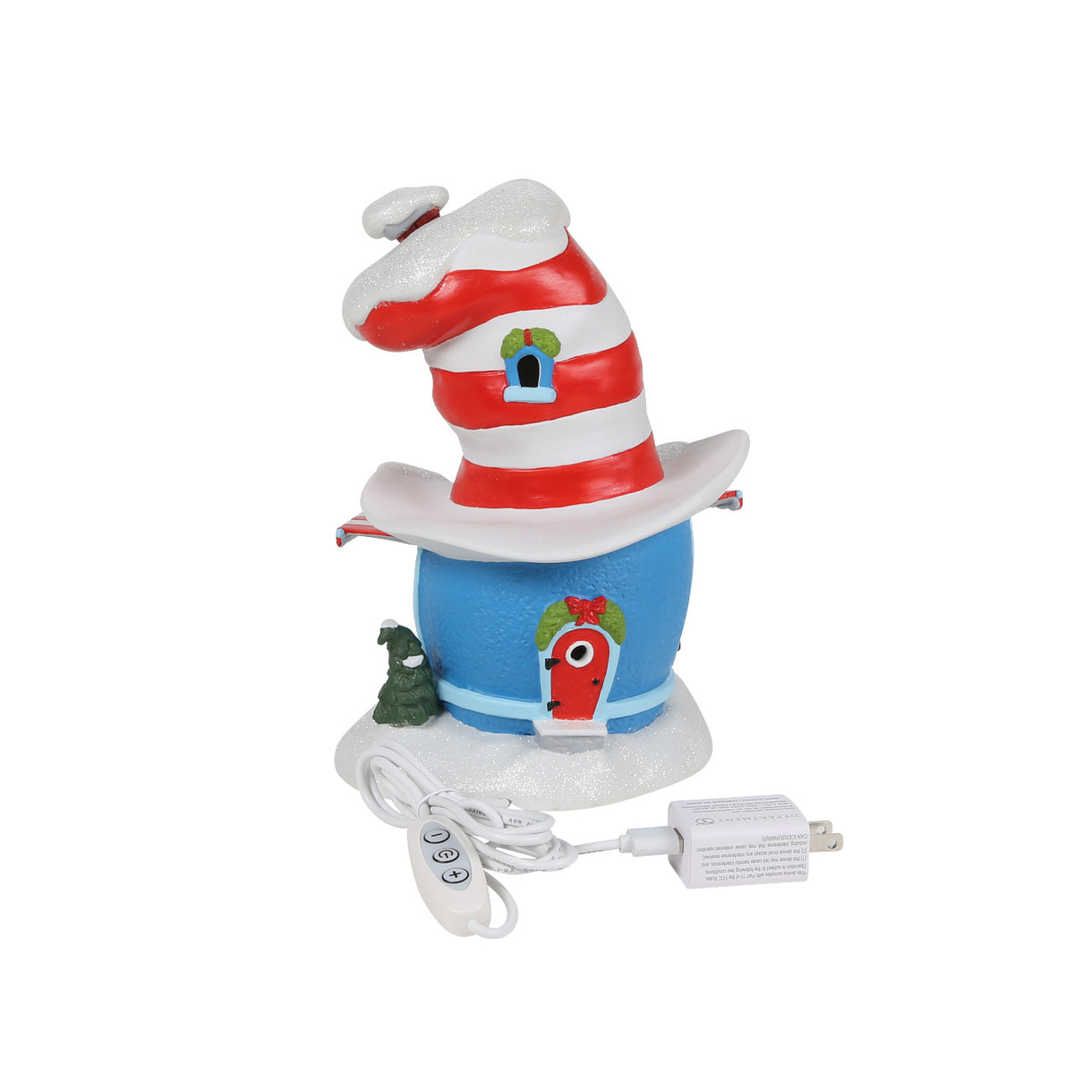 Department 56 The Grinch Village Christmas House - Cat in the Hat Haberdashery - 21cm | Delivery ± 3 weeks