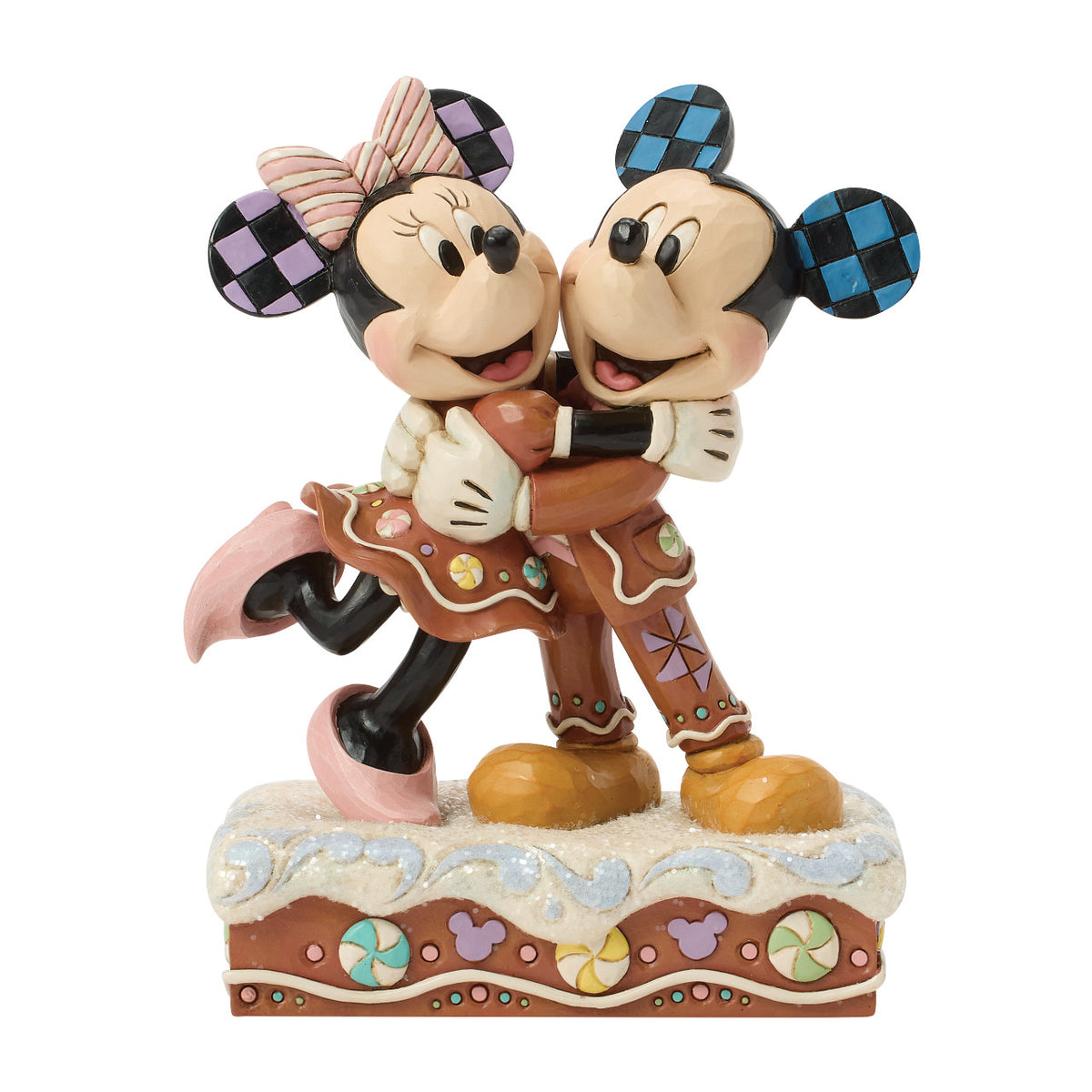 Disney Traditions by Jim Shore Christmas Figurine - Gingerbread Mickey & Minnie Mouse - 16cm | Delivery ± 3 weeks