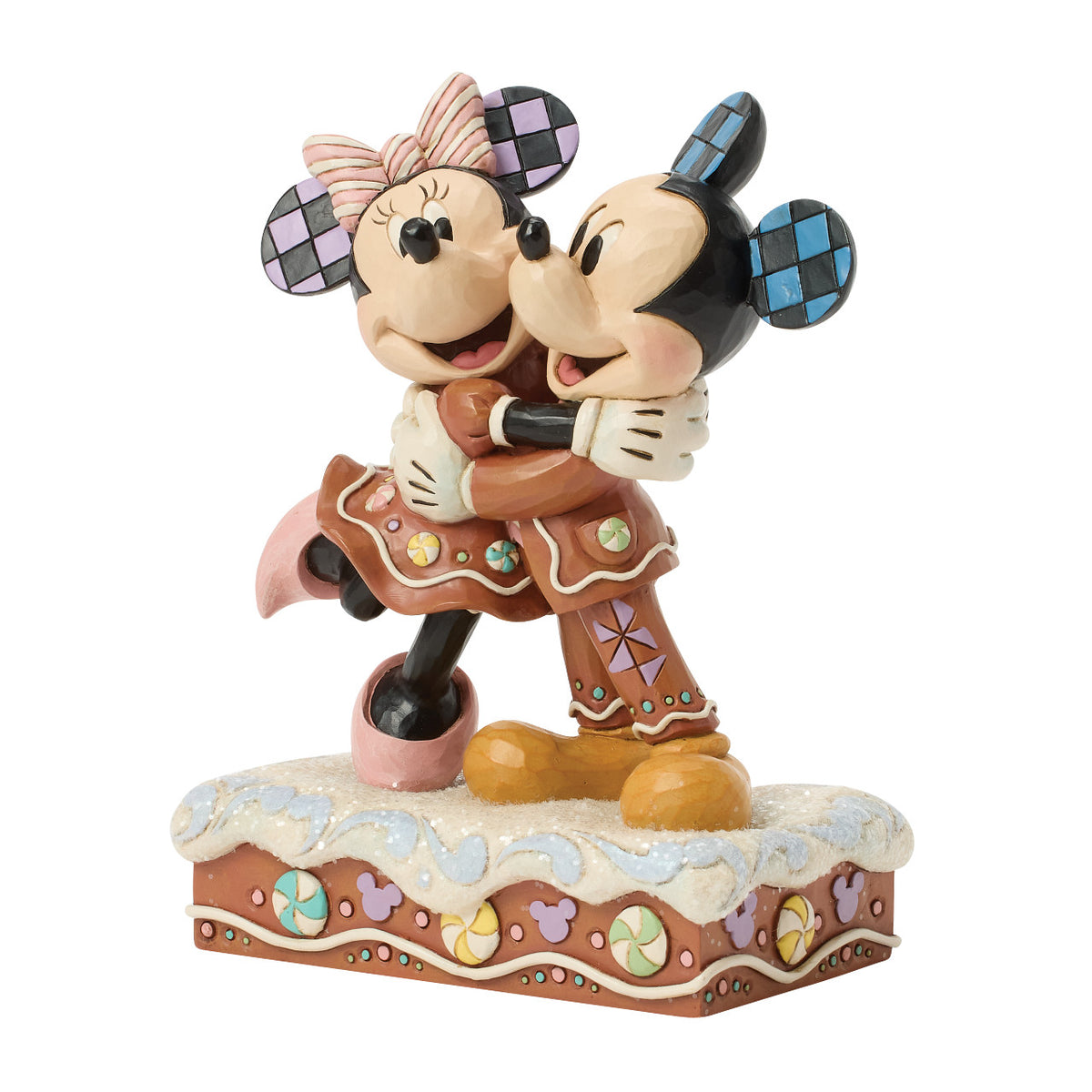 Disney Traditions by Jim Shore Christmas Figurine - Gingerbread Mickey & Minnie Mouse - 16cm | Delivery ± 3 weeks
