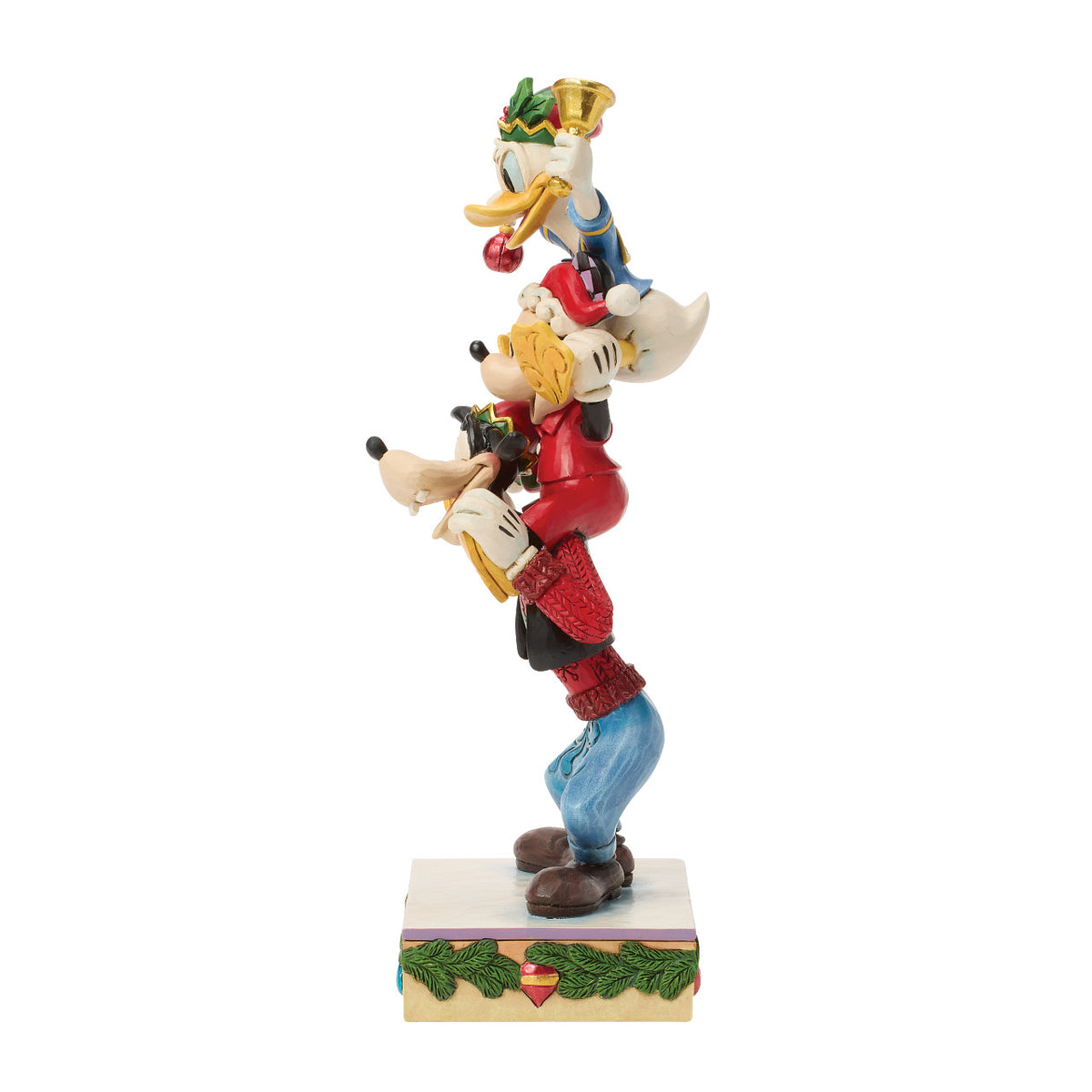 Disney Traditions by Jim Shore Christmas Figurine - Mickey, Donald & Goofy Stacked - 22cm | Delivery ± 3 weeks