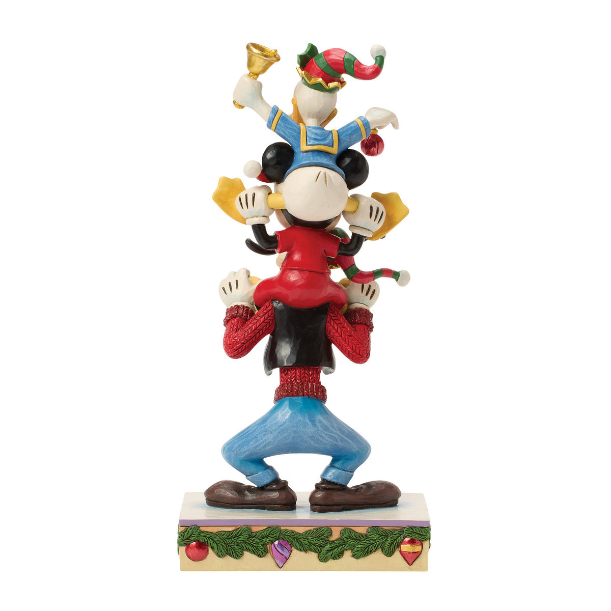 Disney Traditions by Jim Shore Christmas Figurine - Mickey, Donald & Goofy Stacked - 22cm | Delivery ± 3 weeks