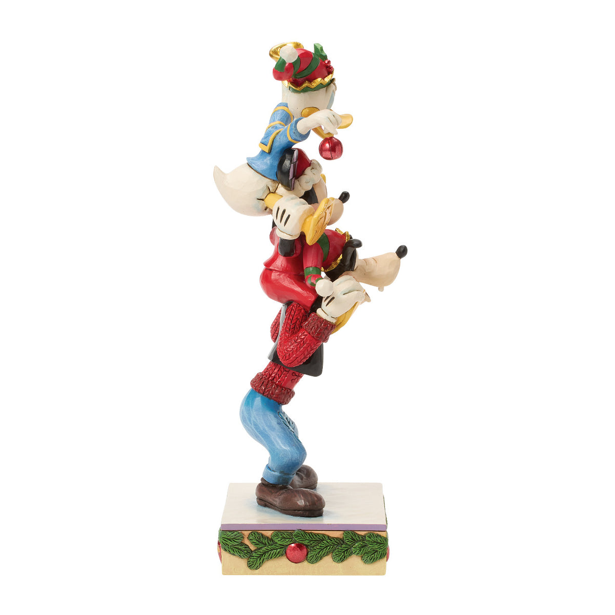 Disney Traditions by Jim Shore Christmas Figurine - Mickey, Donald & Goofy Stacked - 22cm | Delivery ± 3 weeks