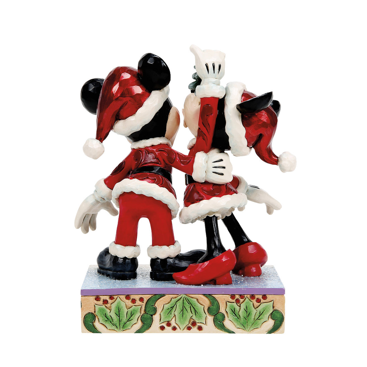Disney Traditions by Jim Shore Christmas Figurine - Mickey & Minnie Mouse under the Mistletoe - 17cm | Delivery ± 3 weeks