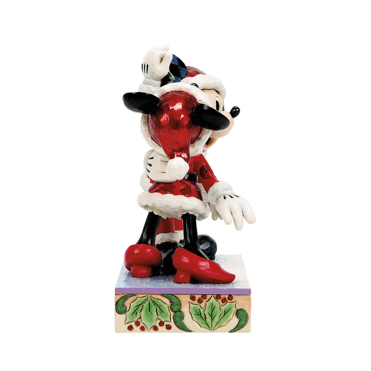 Disney Traditions by Jim Shore Christmas Figurine - Mickey & Minnie Mouse under the Mistletoe - 17cm | Delivery ± 3 weeks