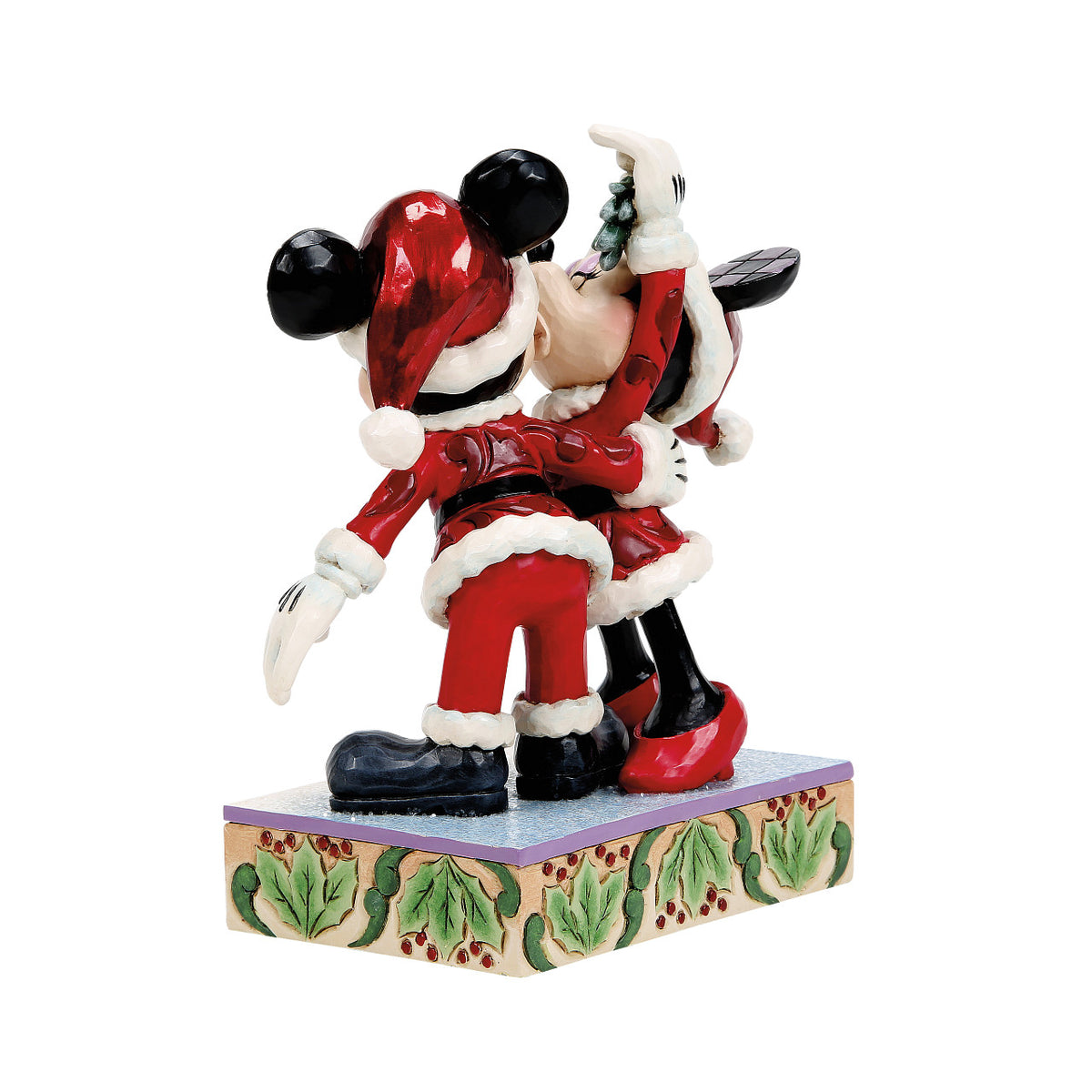 Disney Traditions by Jim Shore Christmas Figurine - Mickey & Minnie Mouse under the Mistletoe - 17cm | Delivery ± 3 weeks