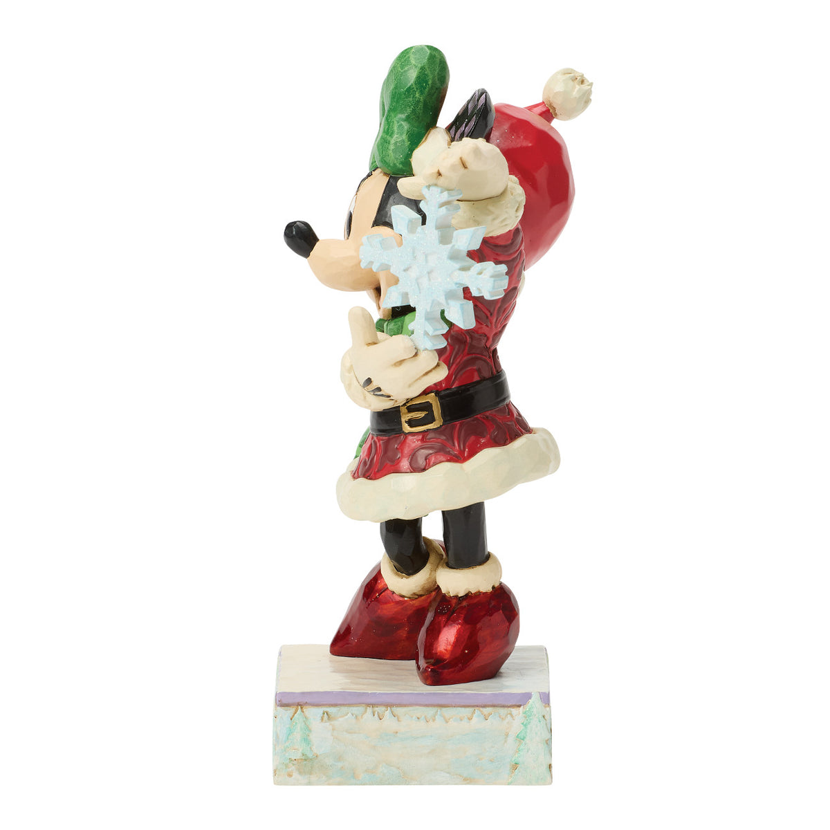 Disney Traditions by Jim Shore Christmas Figurine - Minnie Mouse with Snowflake - 14cm | Delivery ± 3 weeks