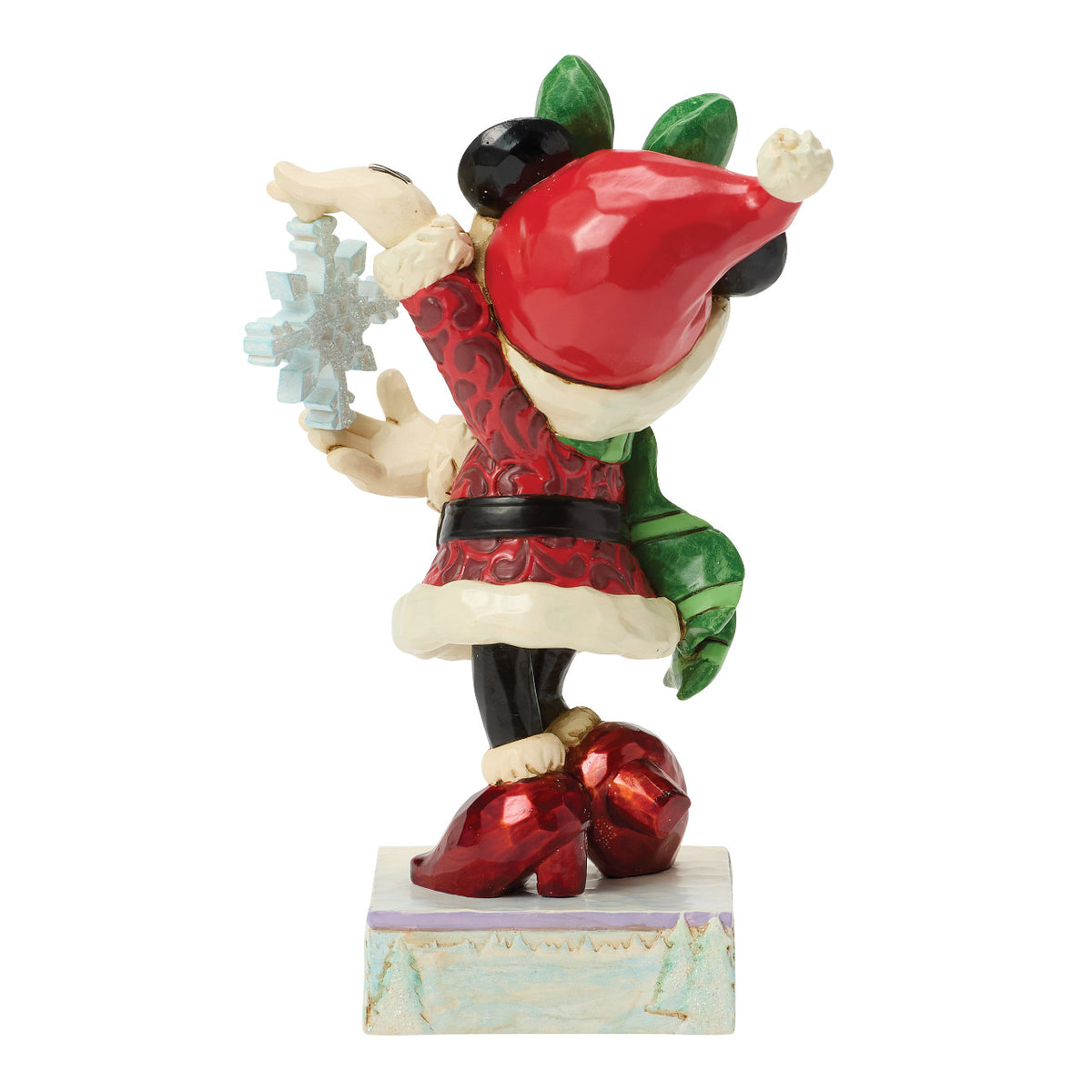 Disney Traditions by Jim Shore Christmas Figurine - Minnie Mouse with Snowflake - 14cm | Delivery ± 3 weeks