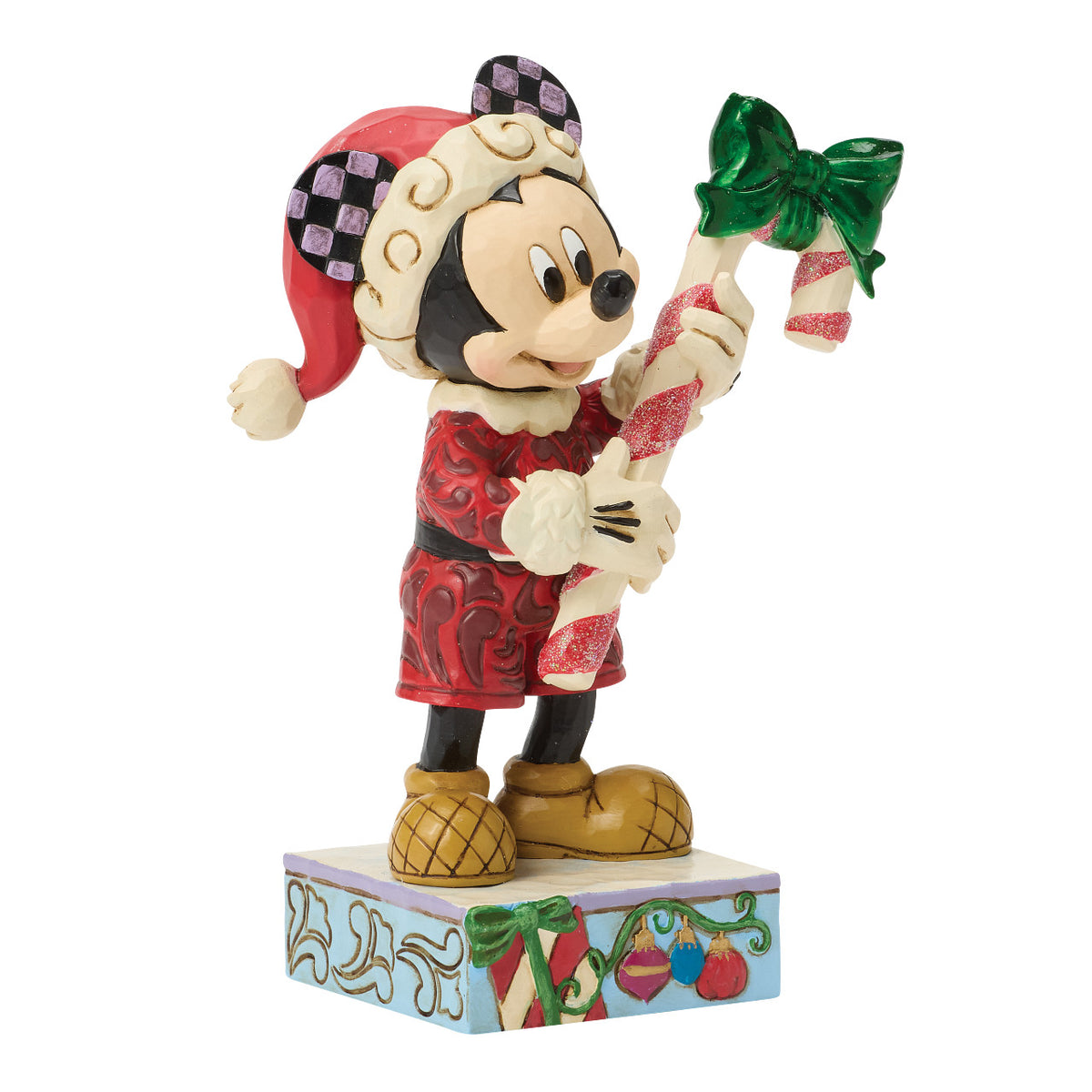 Disney Traditions by Jim Shore Christmas Figurine - Mickey Mouse with Candy Cane - 13.5cm | Delivery ± 3 weeks