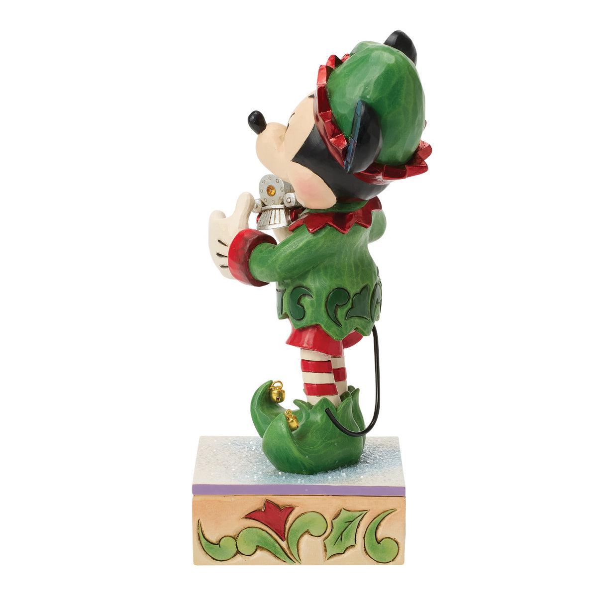 Disney Traditions by Jim Shore Christmas Figurine - Mickey Mouse Elf with Christmas Train - 19.5cm | Delivery ± 3 weeks