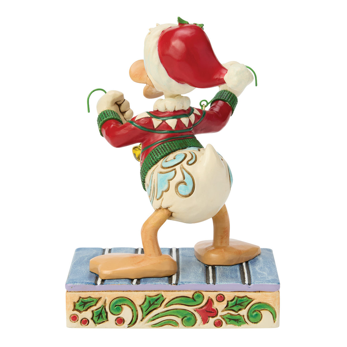 Disney Traditions by Jim Shore Christmas Figurine - Donald Duck with Christmas Bells - 12cm | Delivery ± 3 weeks