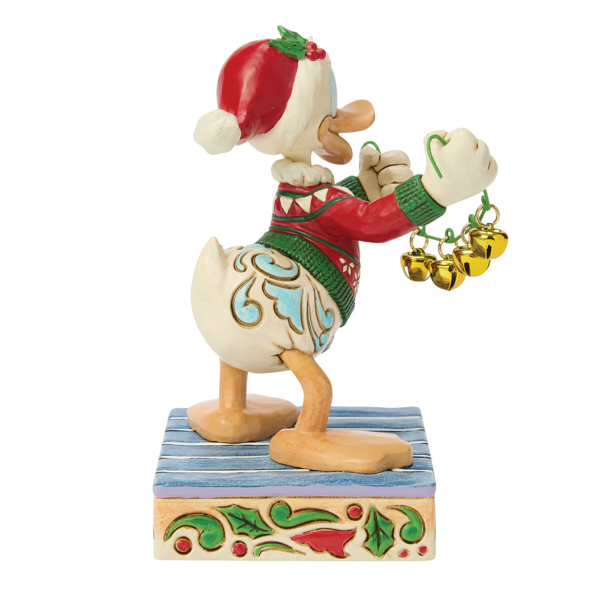 Disney Traditions by Jim Shore Christmas Figurine - Donald Duck with Christmas Bells - 12cm | Delivery ± 3 weeks
