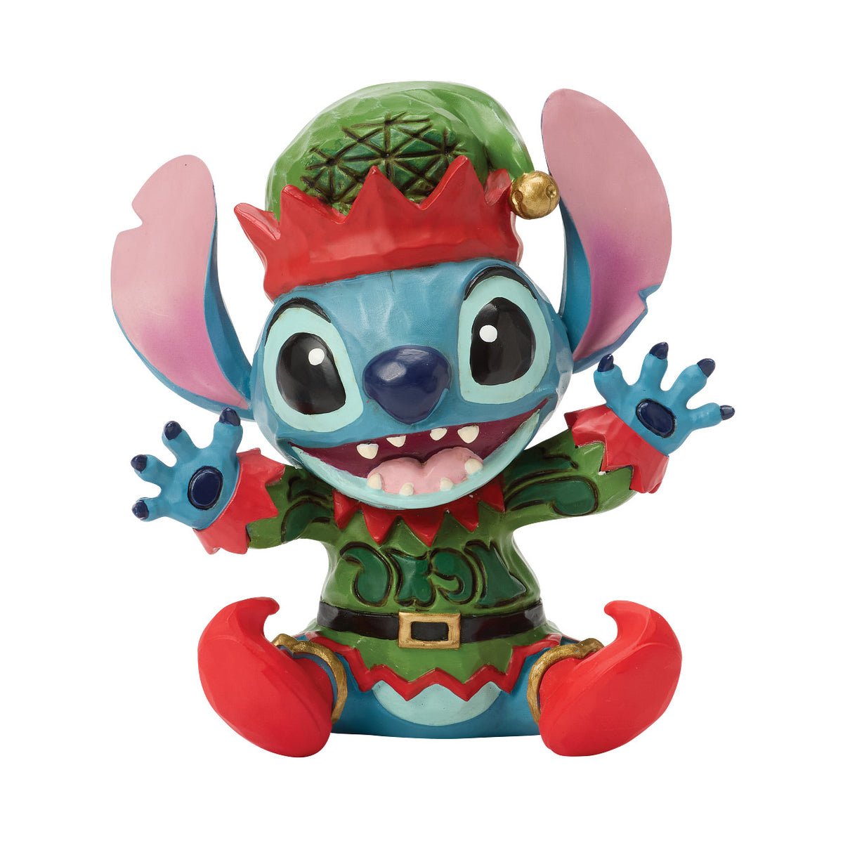 Disney Traditions by Jim Shore Christmas Figurine - Stitch as Christmas Elf - 9.5cm | Delivery ± 3 weeks