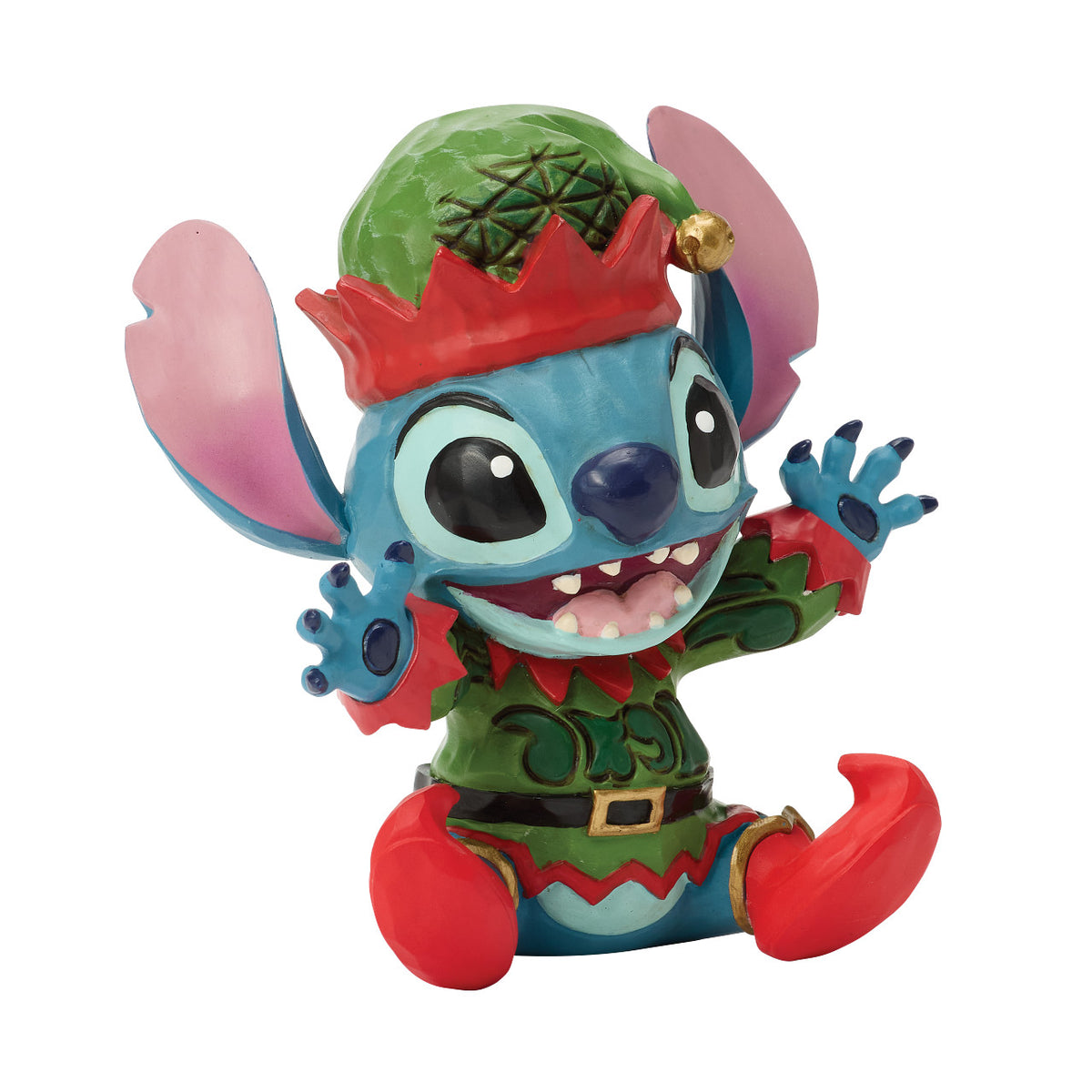 Disney Traditions by Jim Shore Christmas Figurine - Stitch as Christmas Elf - 9.5cm | Delivery ± 3 weeks