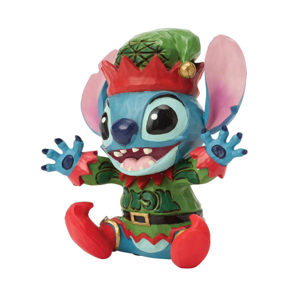 Disney Traditions by Jim Shore Christmas Figurine - Stitch as Christmas Elf - 9.5cm | Delivery ± 3 weeks