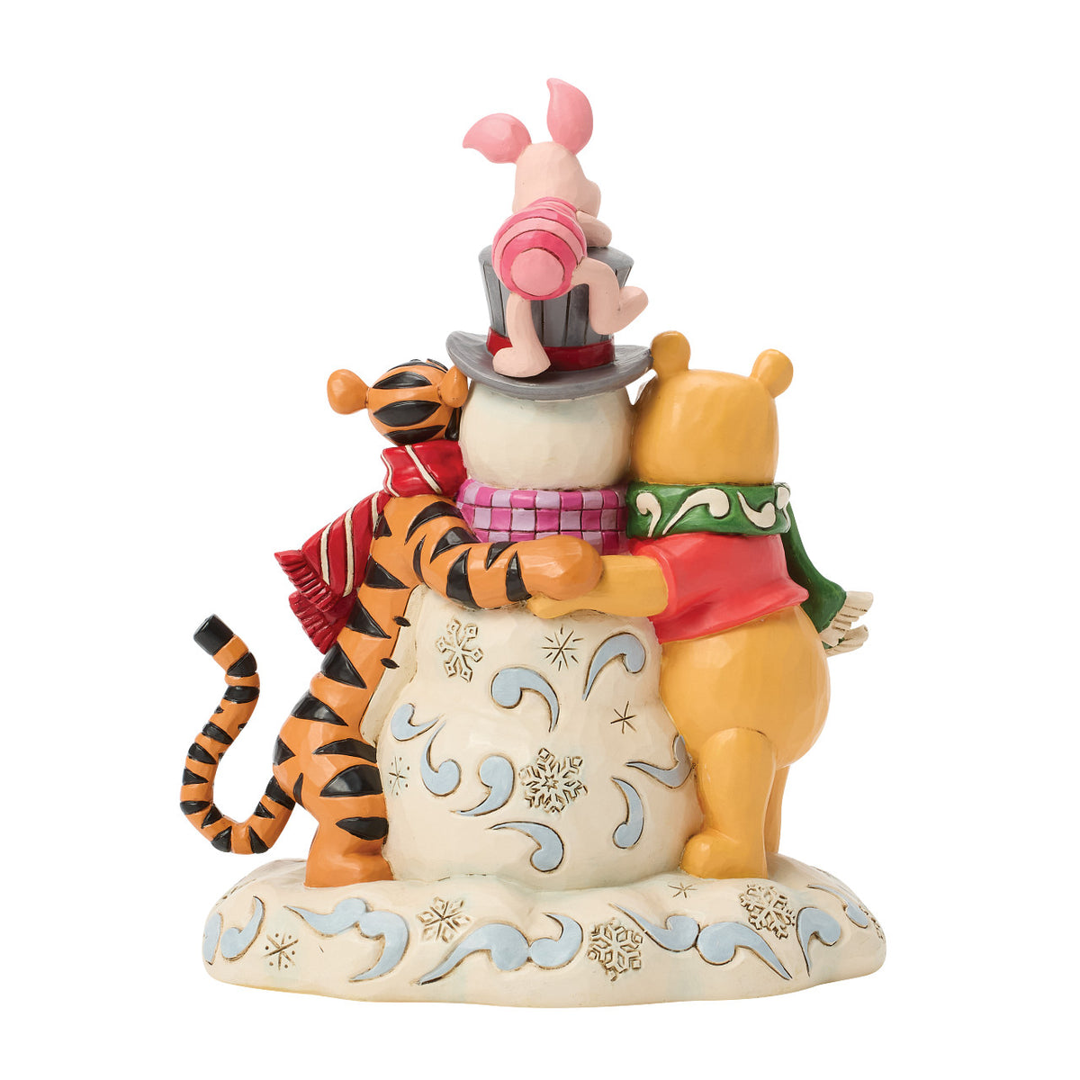 Disney Traditions by Jim Shore Christmas Figurine - Winnie the Pooh & Friends with Snowman - 18cm | Delivery ± 3 weeks