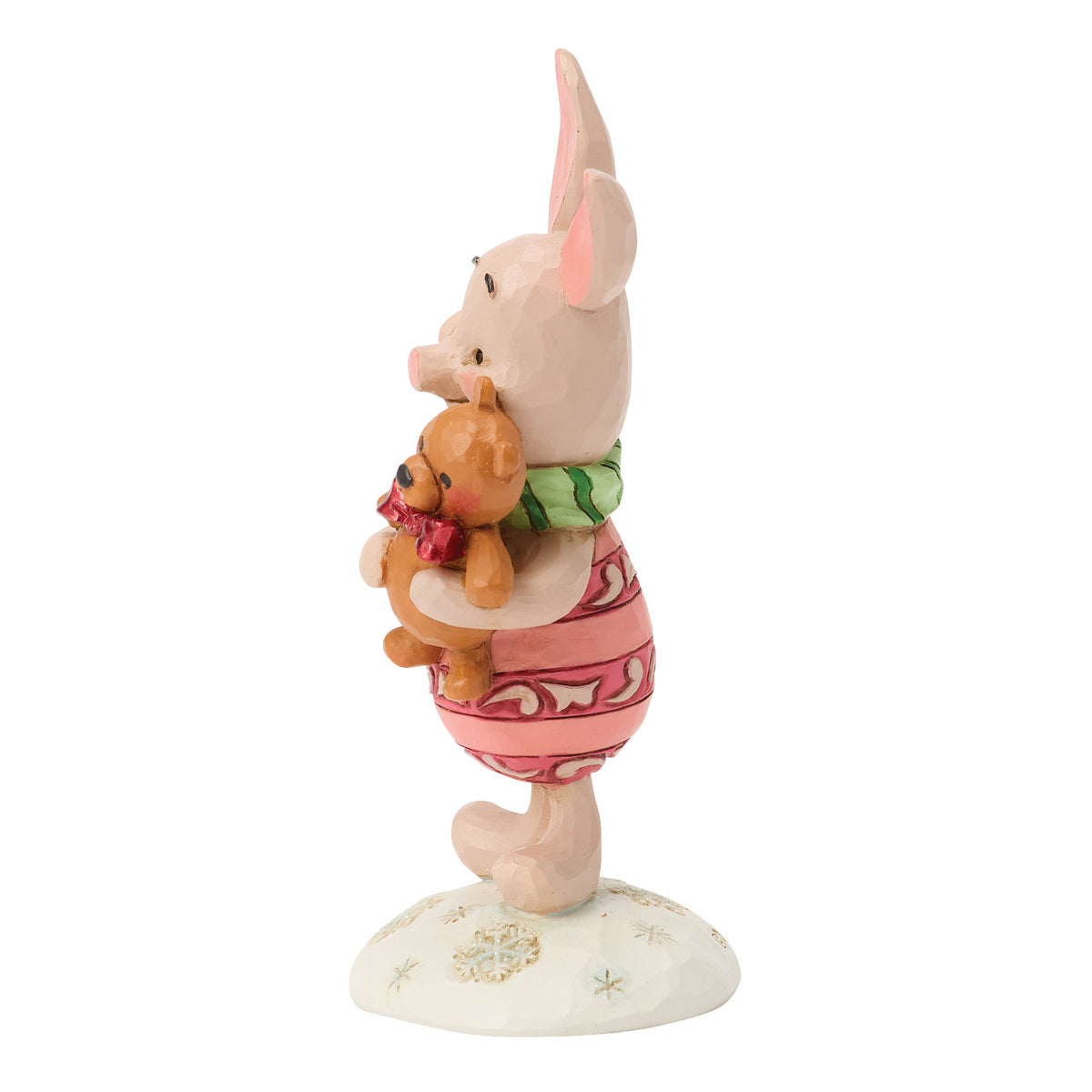 Disney Traditions by Jim Shore Christmas Figurine - Winnie the Pooh Piglet with Teddy Bear - 9cm | Delivery ± 3 weeks